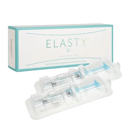 Elasty DEEP (2EA) hyaluronic acid filler for deep wrinkle reduction and facial contouring.