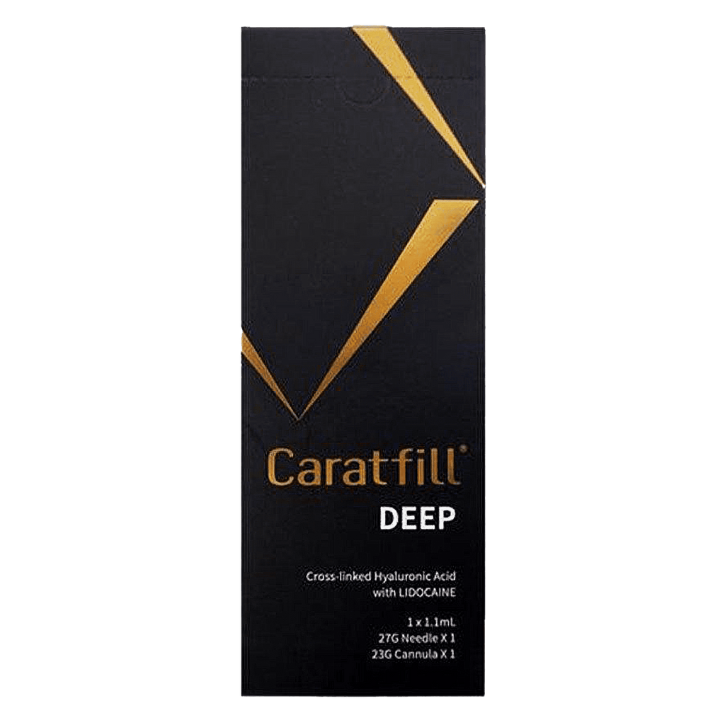 Caratfill Deep hyaluronic acid filler for deep volume and facial contouring.