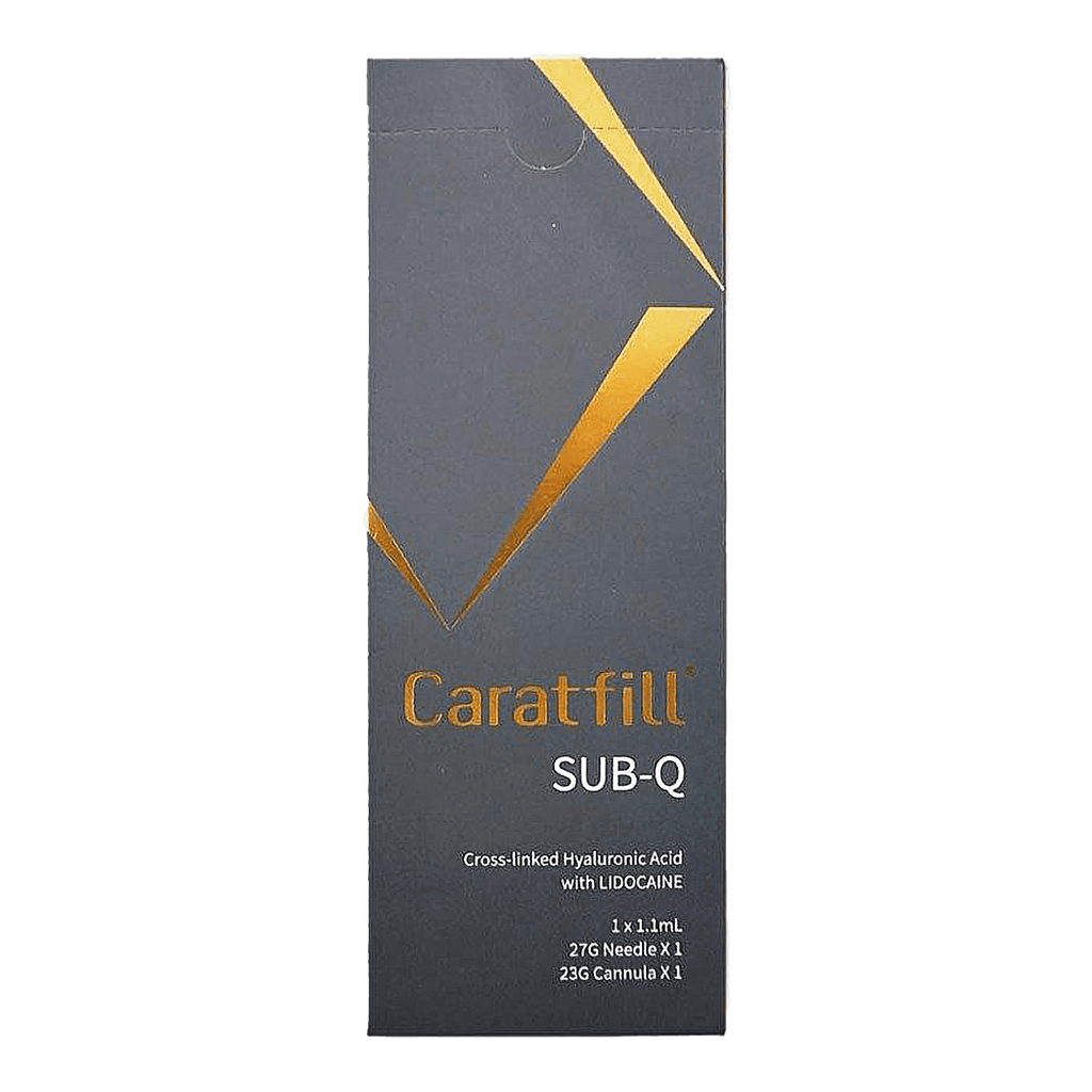 Caratfill Sub Q hyaluronic acid filler for deep facial volume and contouring.