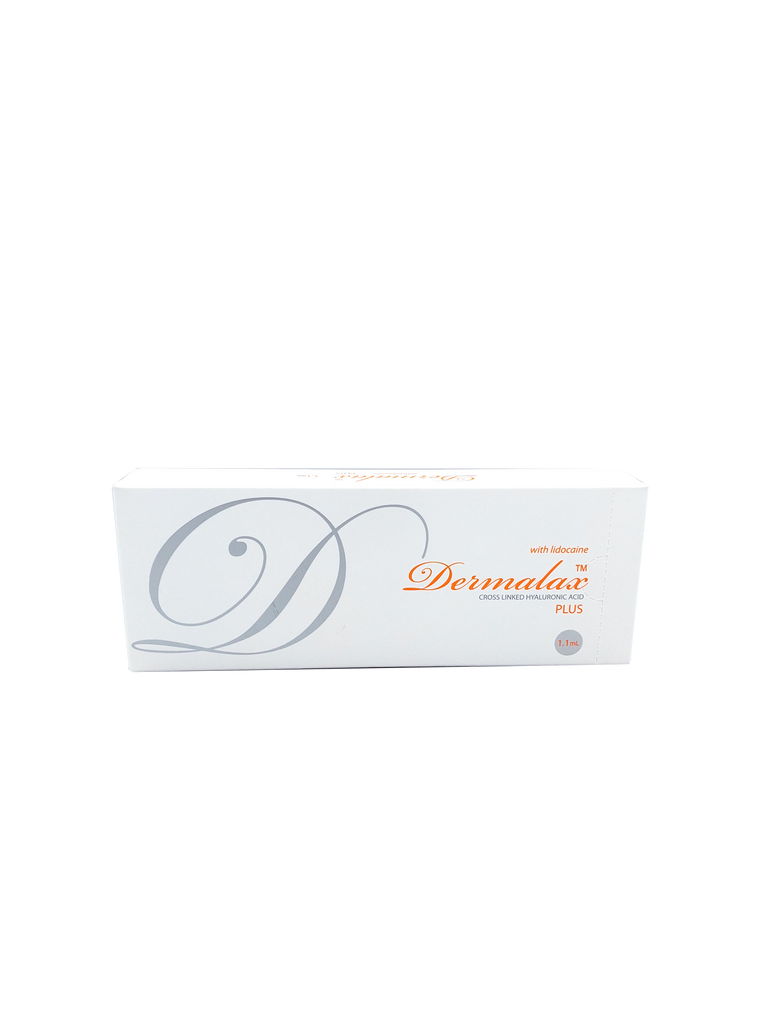 Dermalax Plus hyaluronic acid filler with Lidocaine for fine line reduction and subtle volume.