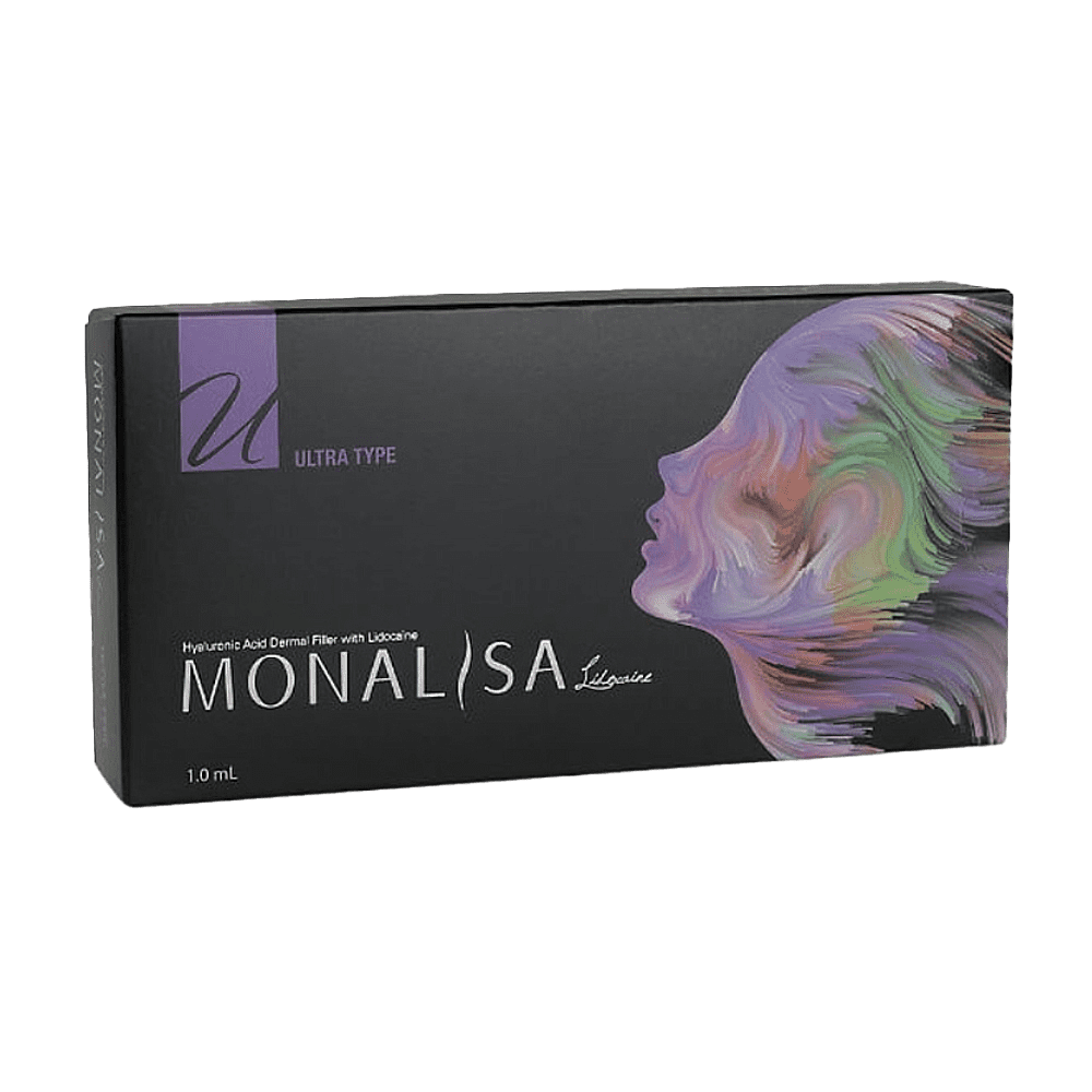 MONALISA ULTRA high-density hyaluronic acid filler for deep contouring and volume.