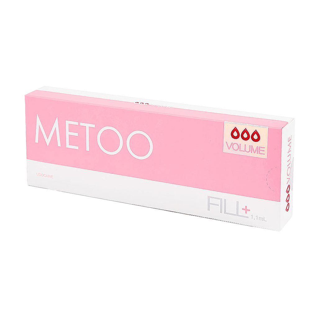 Metoo Volume high-density hyaluronic acid filler for deep volume restoration and facial contouring.