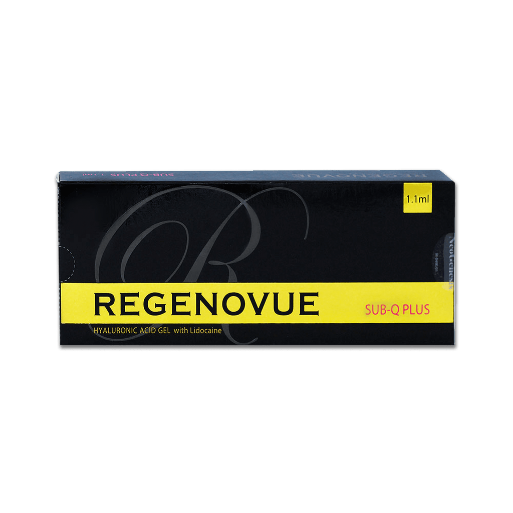 REGENOVUE SUB Q PLUS ultra-high-density hyaluronic acid filler for deep contouring and volume restoration.