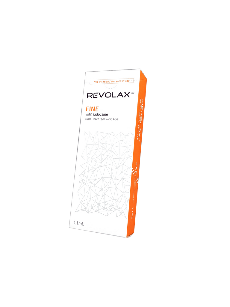 REVOLAX FINE low-density hyaluronic acid filler for fine line reduction and hydration.