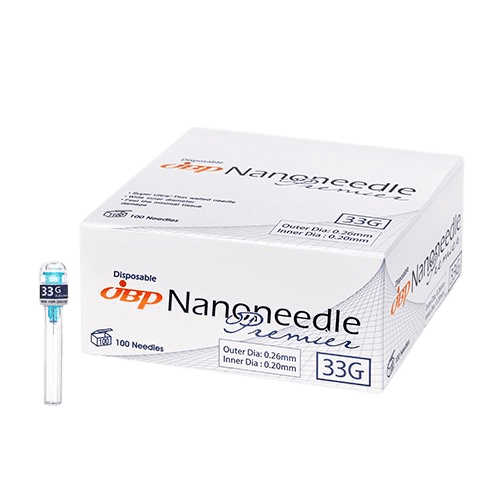 JBP Nano needle SUTW 33G (100pcs) (10 mm / 13 mm).