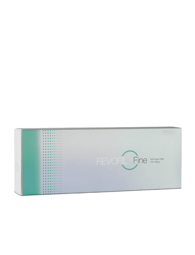 Revofil Fine low-density hyaluronic acid filler for fine line reduction and subtle volume in delicate areas.