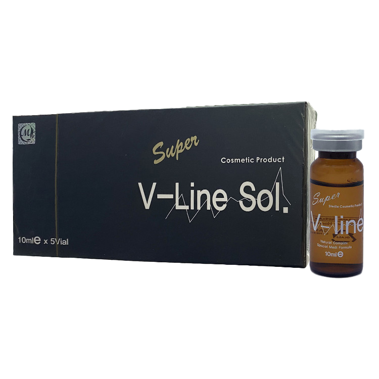 SUPER V LINE SOL fat-dissolving solution for V-shaped facial contouring.